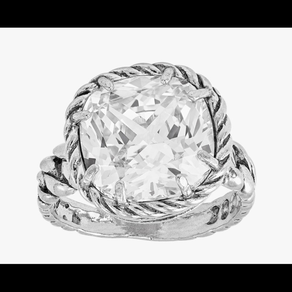 NWT SILPADA SIZE 8 Sterling Silver Braided Brilliance Ring